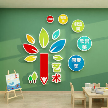 画室布置美术室 画室布置美术室环创材料艺术培训班级文化创意幼儿园