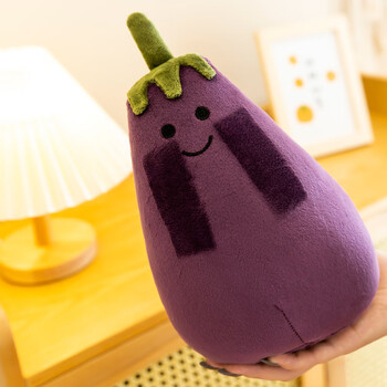 toy)质量无忧 网红茄总毛绒玩具变脸茄子公仔玩偶布娃娃百变创意礼物