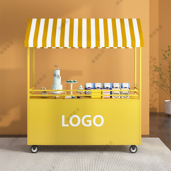 祺程致沃花车货架特价车超市促销车可移动式集市地摊车夜市户外摊位车