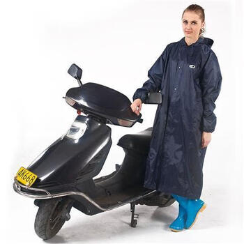 来雨衣y016有袖多功能摩托车电动车雨披徒步防风防雨 深蓝【图片 价格