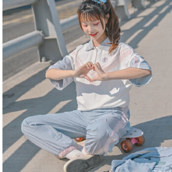 运动服女学生体育毕业班服少女纯欲套装高初中生夏季校服官网旗舰同款