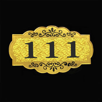 数字号码牌亚克力饭店包厢门牌酒店餐厅包间数字贴定制做11112195cm