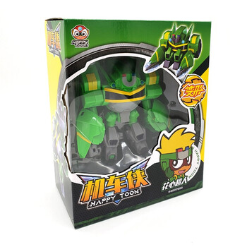 联盟玩具正义机车侠超星技能球开心合体变形机器人 经典版花心超人