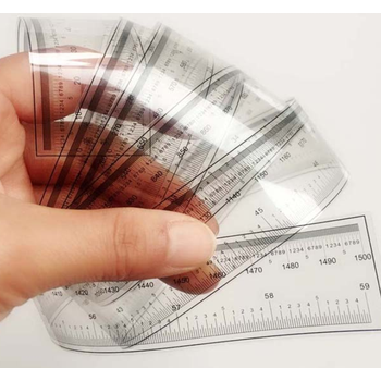 菲林尺 软尺 透明尺 两边刻度 小刻度为0.1mm 0.5mm高精度 可定 40cm 