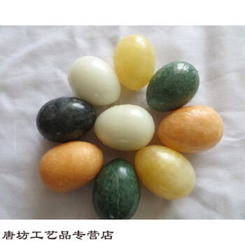 石头蛋 引蛋椭圆形鸡蛋石头仿真鸡蛋 石头鸡蛋模型鸡蛋玩具礼物 五色