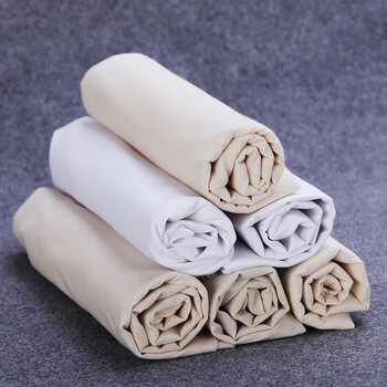 睿爸 白布料白坯布匹白色棉被里布面料包棉絮内胆布扎染蜡染棉布 0.