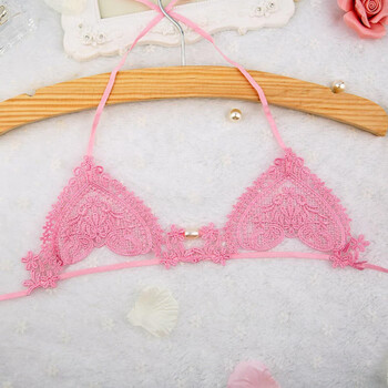 透视三点式激情套装丁字体裸美女夜火女真人血滴子粉色绑带文胸备注