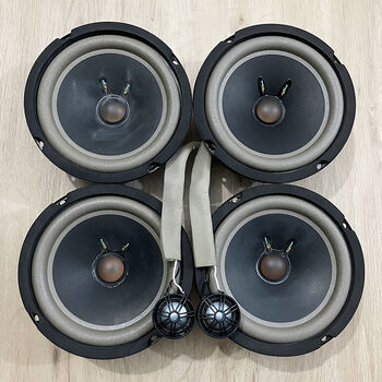 5寸中重低音套装 喇叭汽车音响通用升级改装 全车套餐2高音4中低音