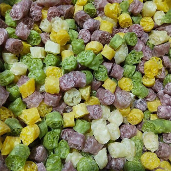 蔬菜味面藕彩色面藕面制品素麦筋素面面圈凉拌沾串吃果蔬面藕500g