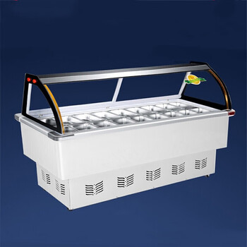 冰粥机商用四果汤展示柜清补凉机水果捞冷藏柜冰粉冷锅串串柜 1.3*0.