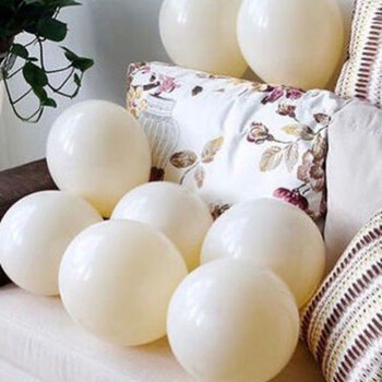 加厚马卡龙气球批发儿童结婚婚庆派对网红生日装饰场景布置白色马卡龙