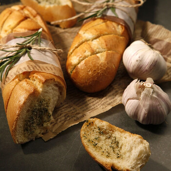 mantinga3包法式蒜香黄油夹心法棍进口面包烘焙半成品