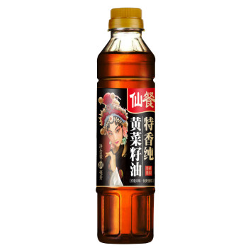 仙餐牌特香纯黄菜籽油400ml   传统小榨四川风味食用油小瓶