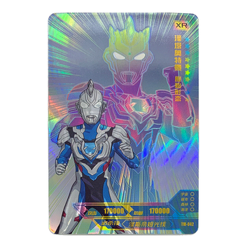 xr卡lgr黑金卡gp卡烫金sp稀有卡收集卡牌 tm-042泽塔奥特曼原生形态