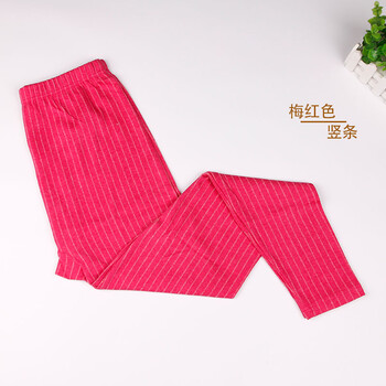 浪莎女士秋裤毛段加大码秋裤中老年人妈妈本命年红色秋裤冬季打底裤