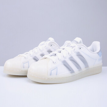 adidas阿迪达斯三叶草新款男女情侣款果冻透明贝壳头运动休闲鞋板鞋fx