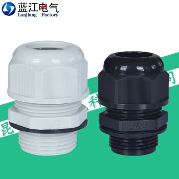 蓝江 G管螺纹尼龙电缆固定头G英制电缆密封接头IP68防水格兰头ROHS塑料葛兰头 G1/4B-08