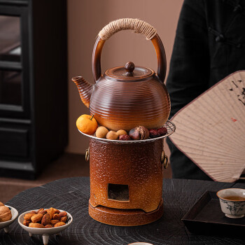 极素围炉煮茶烤茶家用室内全套罐罐茶侧把煮茶壶炭