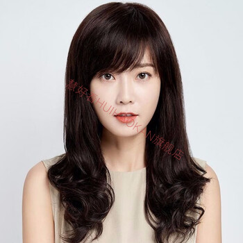 假发女中长卷发大波浪长发发披肩中老年妈妈真发全头套女自然逼真深