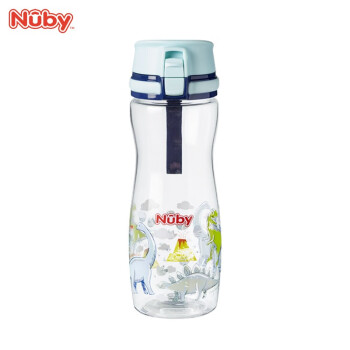 努比（Nuby）儿童运动杯户外便携夏季喝水喝奶杯子幼儿园水杯耐摔Tritan材质 粉色美人鱼 550ml