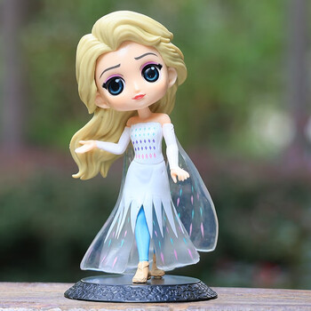 迪士尼q posket冰雪奇缘爱莎艾莎公主 安娜 elsa 模型 礼物手办蛋糕