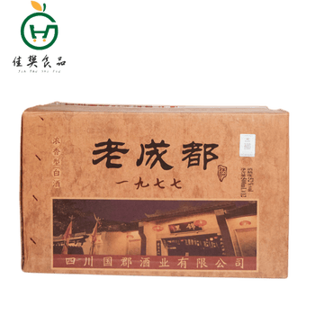 国郡老成都白酒42度四川老成都酒42度口粮白酒浓香型 500ml*12瓶 52度