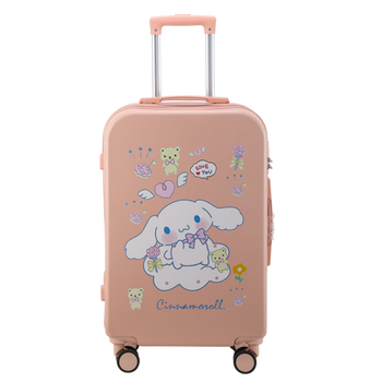 米尘(michen)箱子行李箱女玉桂狗可爱拉杆箱图案定制旅行箱学生密码箱