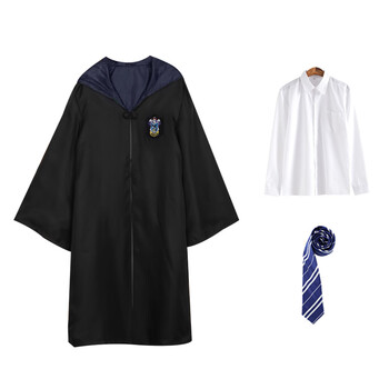 衣服儿童成人魔法袍披风哈利波特学院表演校服套装拉文克劳6成人xl
