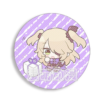 原神周边徽章 钟离魈甘雨胡桃可莉 磨砂细闪吧唧二次元q版萌系动漫