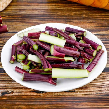 湖北现摘红菜苔紫菜苔洪山菜苔青菜苔四季蔬菜红菜心现摘现发 五斤