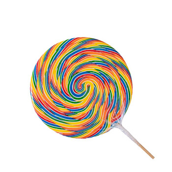 波板糖高颜值巨大棒棒糖礼盒女生礼物 300g七彩棒棒糖(直径约17cm)无