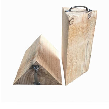 铁拳营 汽车三角木实木防滑止退器轮胎定位器停车木大型货车三角木垫