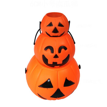 漫翔儿童节用品童话剧演出道具发光南瓜桶中号南瓜桶