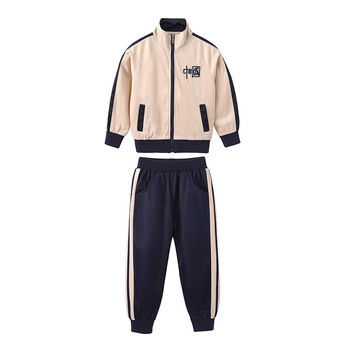 小学生校服春秋装金光绒运动套装幼儿园园服入园照四年级班服批发