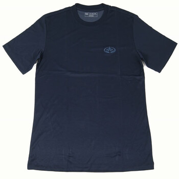 14夏地勤工作服机务衫短袖圆领衫藏青色户外运动速干t恤男短袖工作服