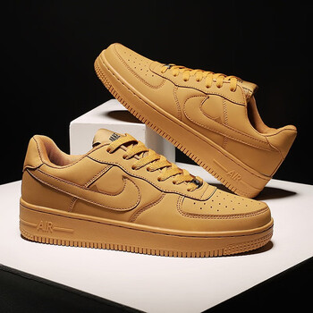 aj男鞋莆田鞋中大童aj1学生篮球鞋男运动鞋子男板鞋 小麦色(aj-1399)