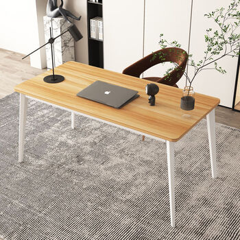 猎卡威 简易电脑桌钢木书桌简约现代双人经济型台式桌子家用 黑板 白