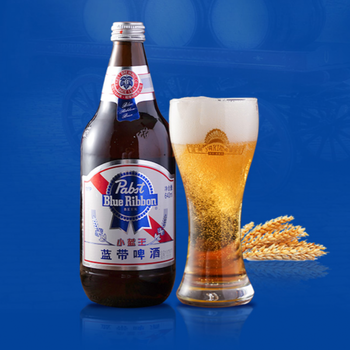 蓝带将军 500ml*12瓶装 蓝带啤酒小蓝王11度640ml*12瓶整箱精酿鲜啤酒