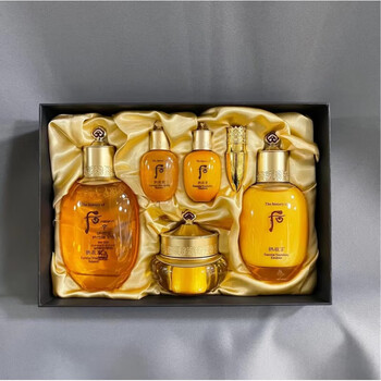 后天气丹官方旗舰店自营京东拱辰享水乳霜套装7件保湿补面抗皱盒保税