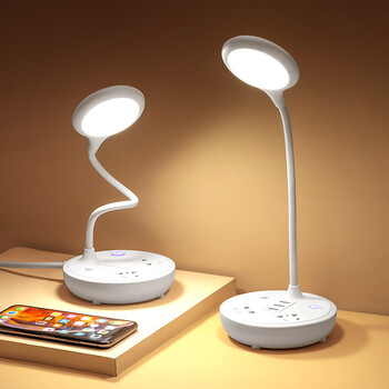 智能2021台灯护眼书桌学习阅读灯小型学生宿舍led插电款节能多功能带