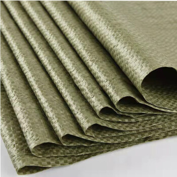 格美 编织袋 PP物流打包袋 蛇皮袋 塑料编织袋 灰绿色50克70*113cm 50条起拍