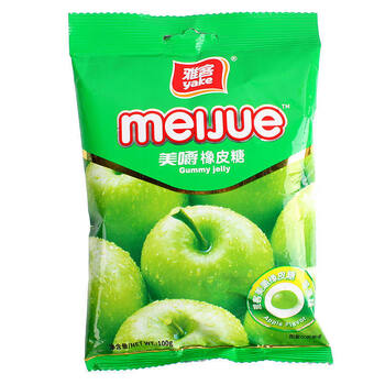 美嚼橡皮糖100g*12包qq糖果汁水果软糖婚庆糖果儿童零食小吃 苹果味 4