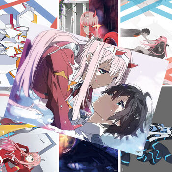 国家队海报darlinginthefranxx广02莓动漫海报卡贴周边墙纸国家队海报