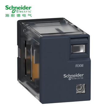 施耐德电气 zelio relay rxm 小型 24vdc 中间继电器 rxm2lb2bd 5a