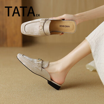 鞋靴>时尚女鞋>女士单鞋>女士穆勒鞋>tataek>tataek她他女鞋2024春夏