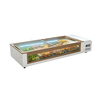 ngnlw   玻璃冰柜商用台式冷藏冷冻展示柜摆摊烧烤串串点菜柜   1.