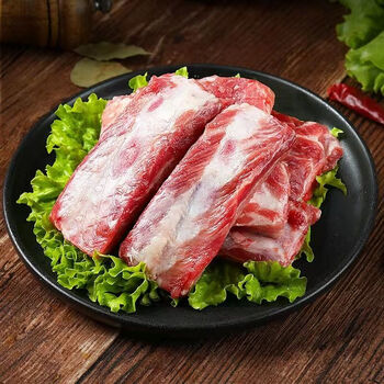 品肠羊农新鲜现杀排骨散养黑毛黑猪肋排土猪肉仔排红烧黑猪肉农家排骨