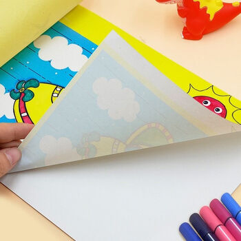 斐玉 50本带贴画 图画本16k空白32k幼儿园小绘画美术本子 16k带贴画