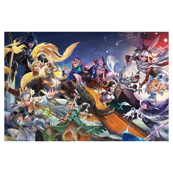 王者荣耀海报墙贴宿舍卧室壁画李白貂蝉妲己乔超大装饰皮肤定制 202多