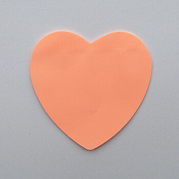 樱安娜 天高(twingo)可爱大号荧光色心形便签爱心便利贴n次贴创意记事